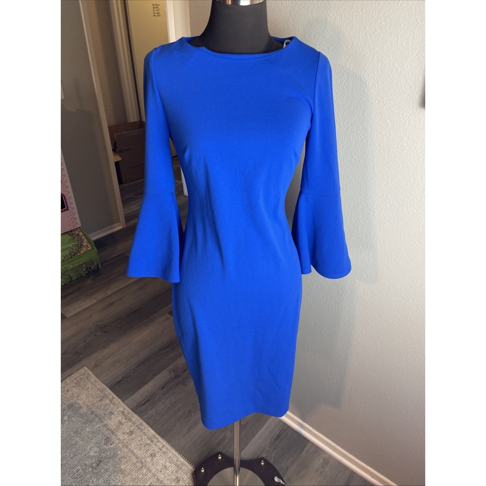 Calvin Klein Women Dress Size 2 Blue